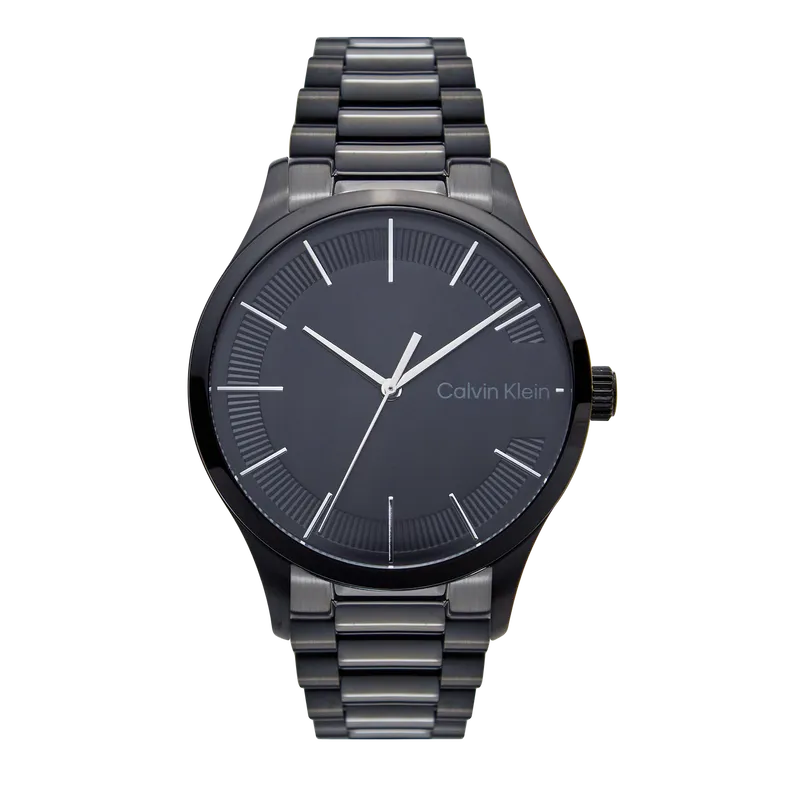 Iconic Black IP 40MM Case Watch with Black IP Bracelet
