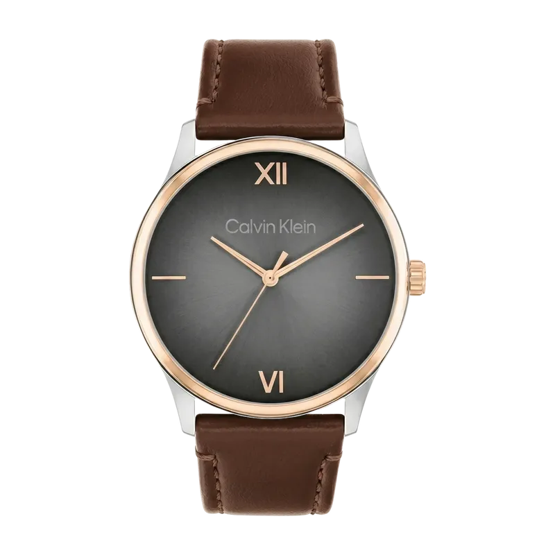 Ascend Men's Two-Tone Brown Leather 