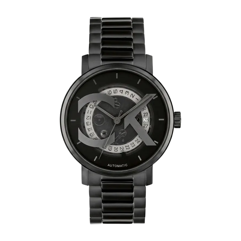 Iconic Black IP Automatic Watch Black