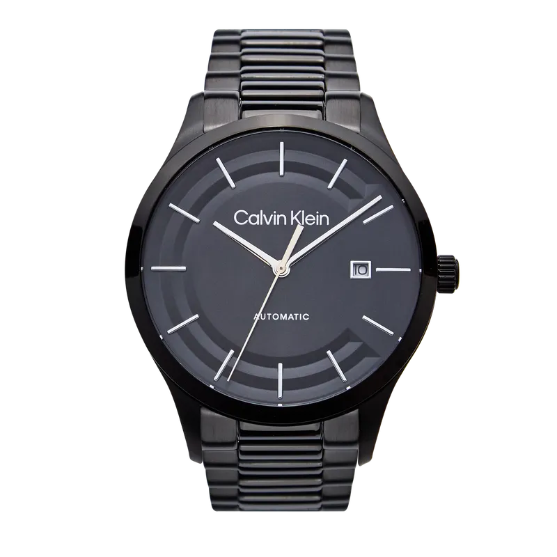 Iconic Automatic Watch with Brown Dial Black