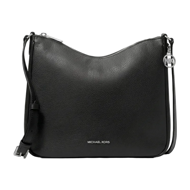 Nayla Medium Pebbled Leather Messenger Bag