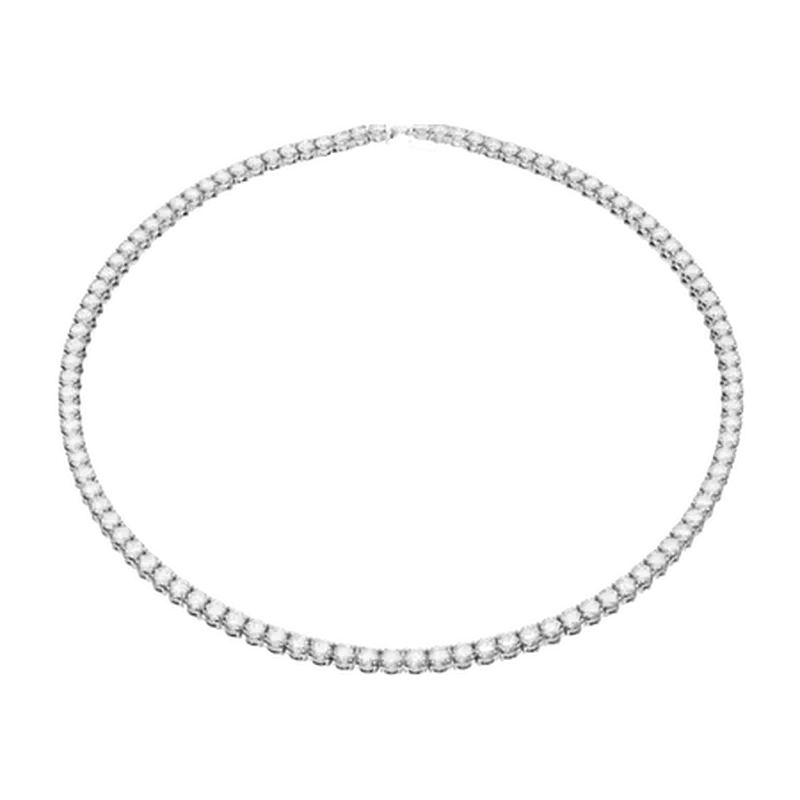 Matrix Tennis Necklace White Rhodium 50cm
