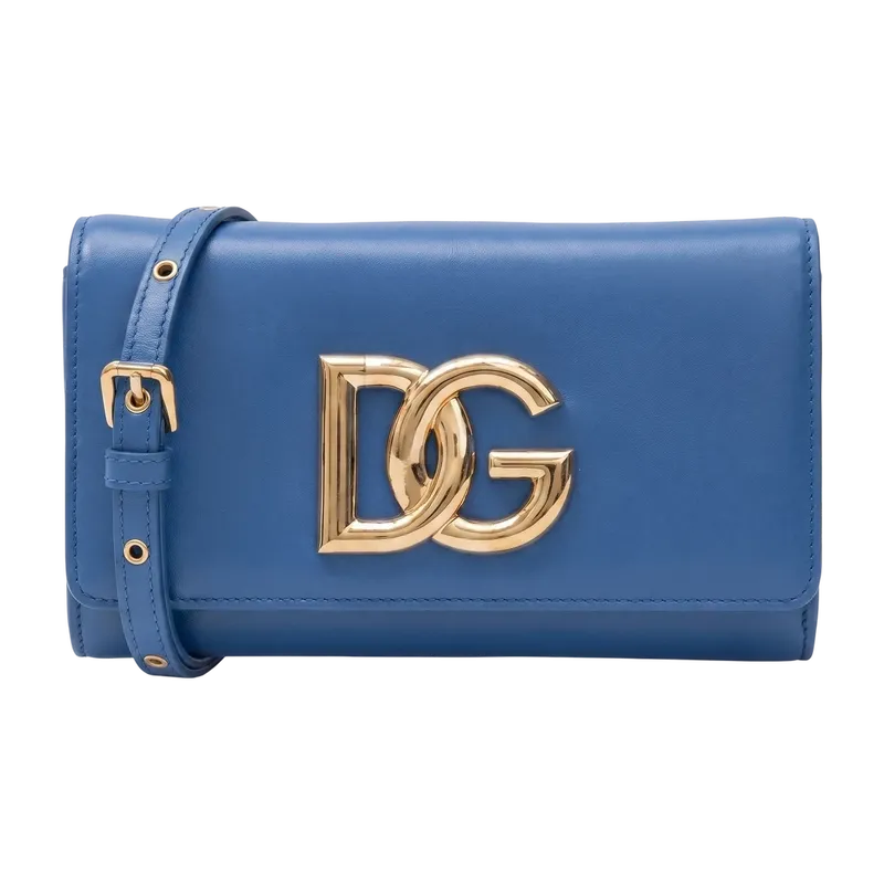 Calfskin 3.5 Clutch Blue