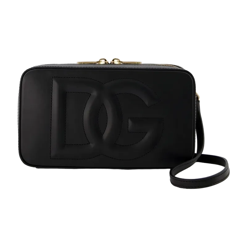 Medium Calfskin DG Logo Camera Bag