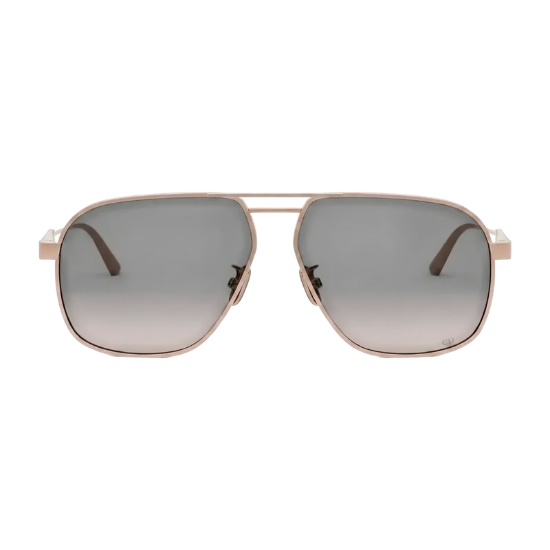 Cannage Square Sunglasses Rose Gold