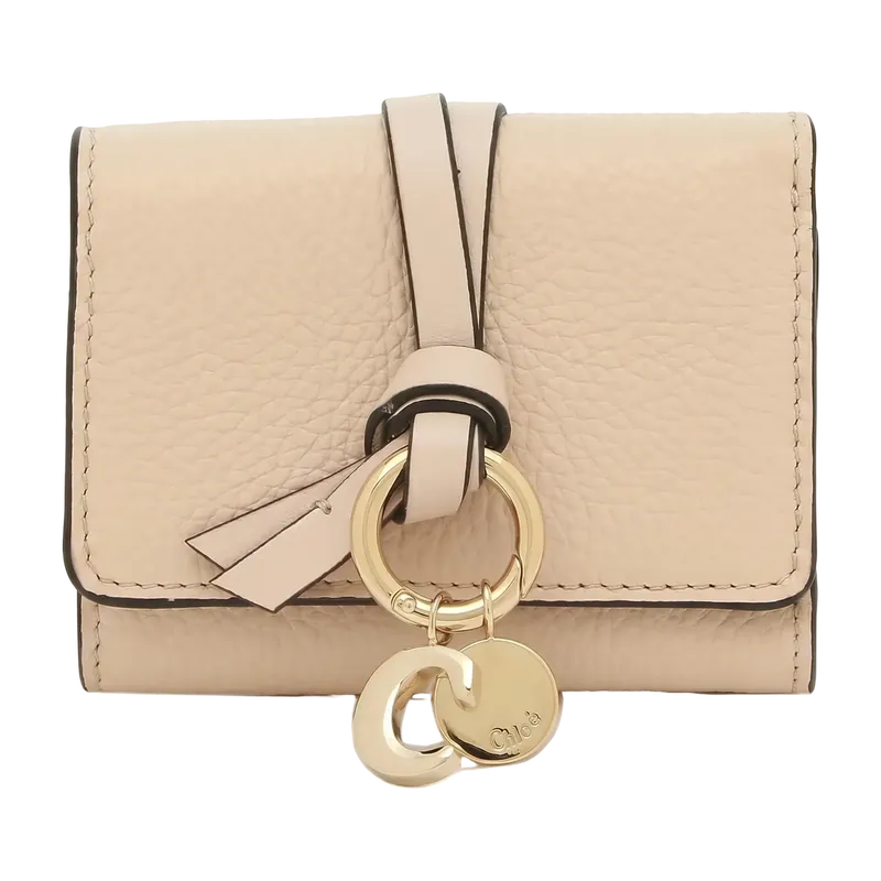 Alphabet Mini Trifold Wallet Pink