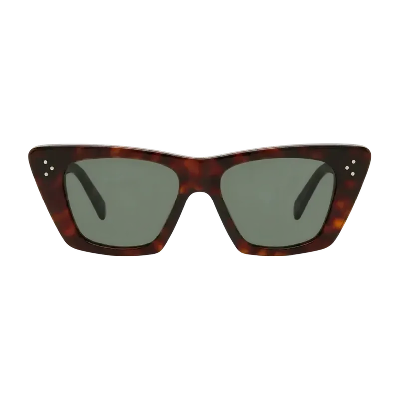 Thin Cat Eye Sunglasses Brown