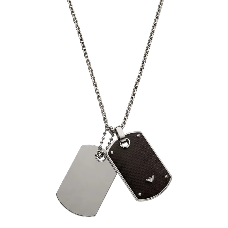Stainless Steel Dog Tag Necklace 55cm
