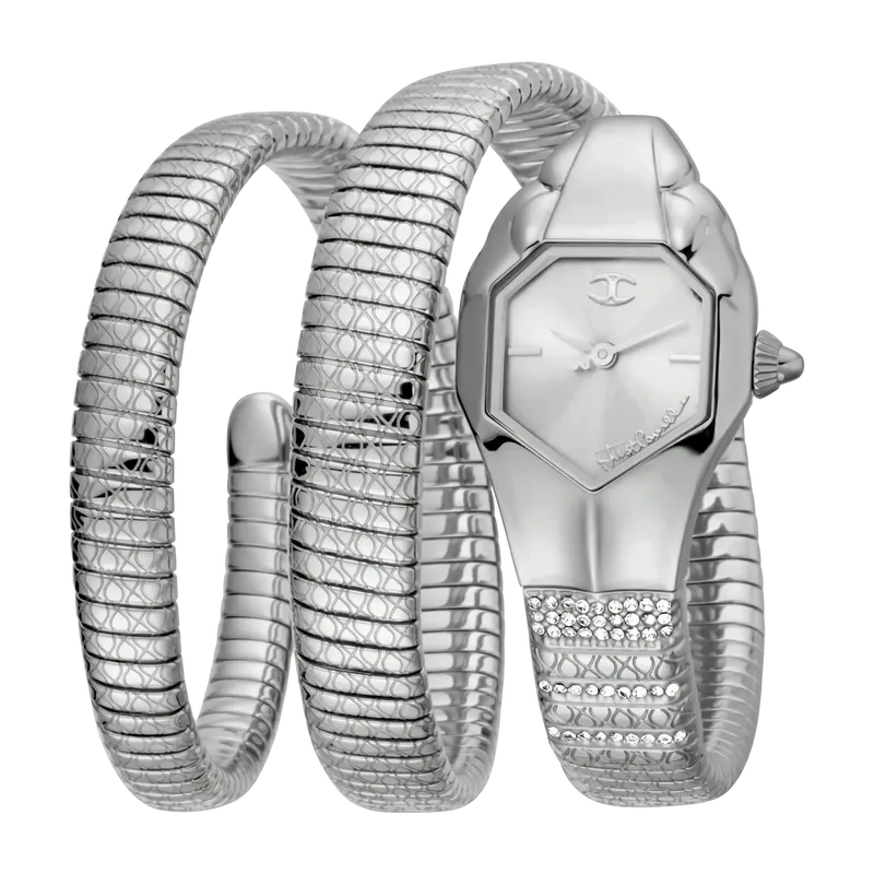 Glam Snake 22mm Quartz Silver