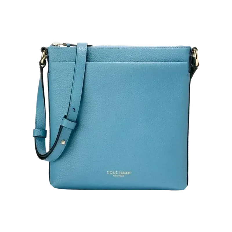 Emily Leather Crossbody Blue